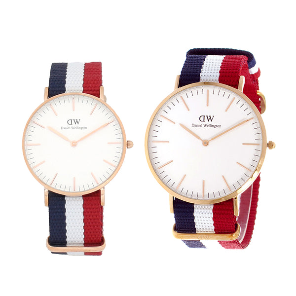 ダニエルウェリントン 腕時計 2本セット PETITE ローズゴールド 36 40 DW00800001 ペティート ホワイト